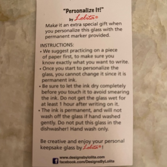 NWT Lolita Wine Glass - Picture 7 of 7